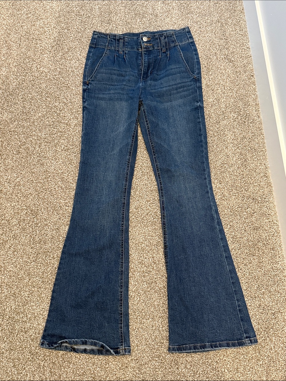 Almost Famous Dark Wash Flare Bootcut Jeans Y2K Size 5